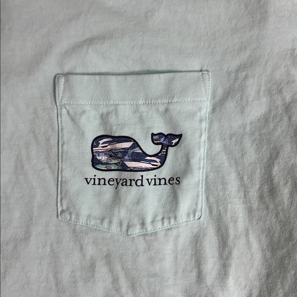 Vineyard Vines Men's Light Green Short Sleeve Tee - Picture 2 of 6